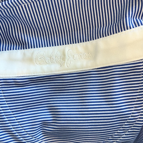 Bobby Jones Blue and White Stripe Performance Collection XXL - Picture 6 of 6